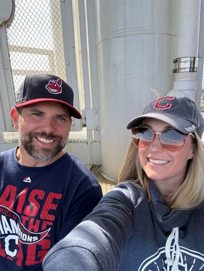 Kelley Fox with husband