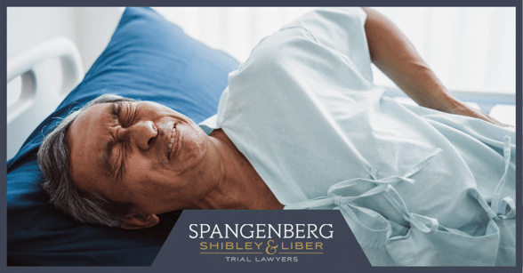 elderly patient in severe pain