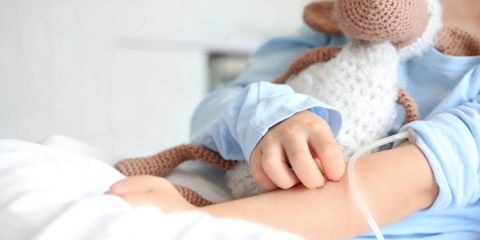 child in hospital