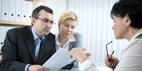 Discussing legal matter with attorney