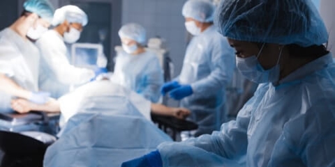 Lining up equipment for surgery