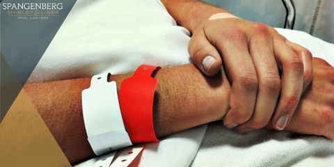 patient in a hospital bed