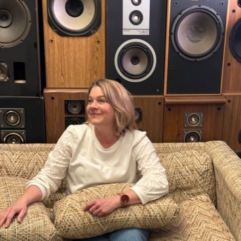 Jessica enjoying a local art show Photo