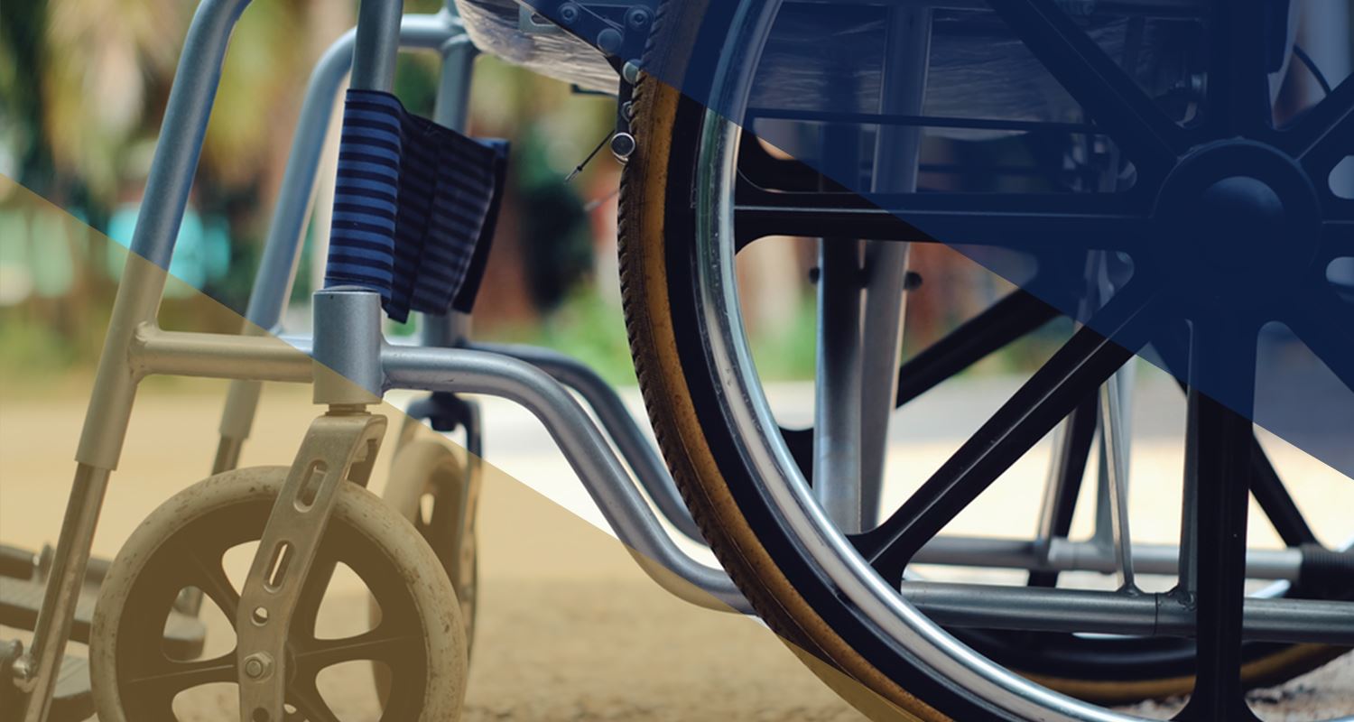 up close pic of wheelchair