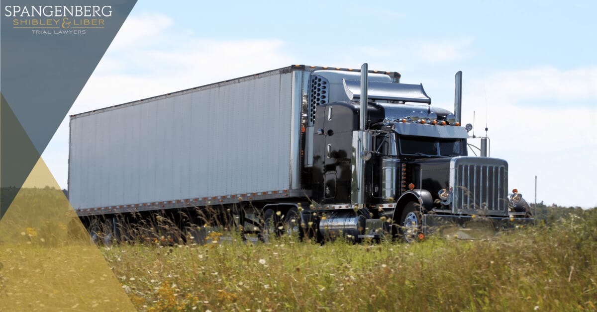 large commercial truck on the road
