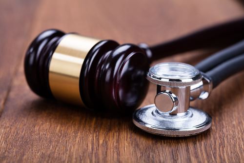 Gavel and stethascope
